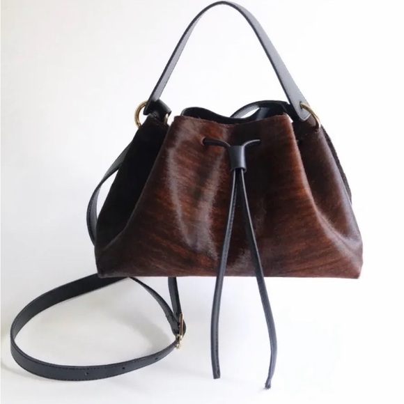 Brown Bucket Bug - cow leather